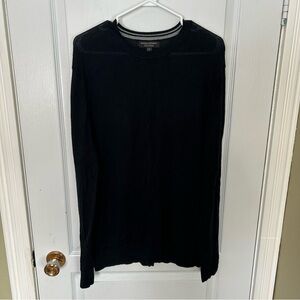 Banana Republic 100% Merino Wool Men's Black Long Sleeve Tee Large